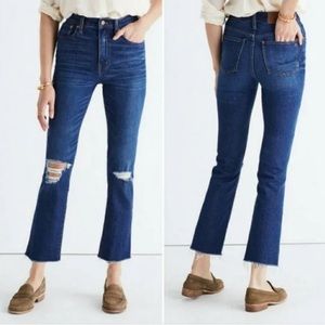 Madewell 11’’ High Riser Crop Flares